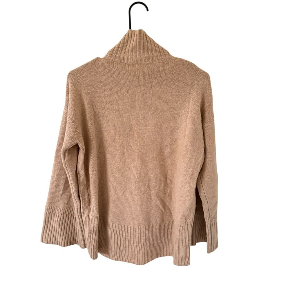 Frame Tan Cashmere Turtleneck Sweater - Picture 4 of 7